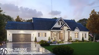 Craftsman Farmhouse? Take the tour! House Plan 25820GE Virtual Walkthrough Tour