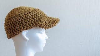 【ジグザグ編み】伸縮するかぎ針編みの帽子
