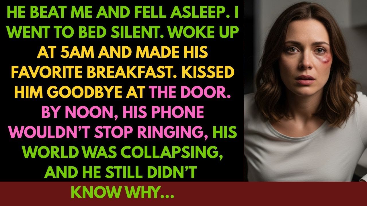 After My Husband Hurt Me, I Kissed Him Goodbye at 8am — By Noon, His Life Was Over before he could..