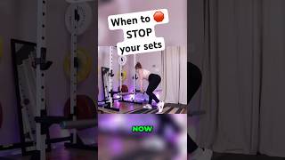 STOP your set immediately if you feel THIS 🚨