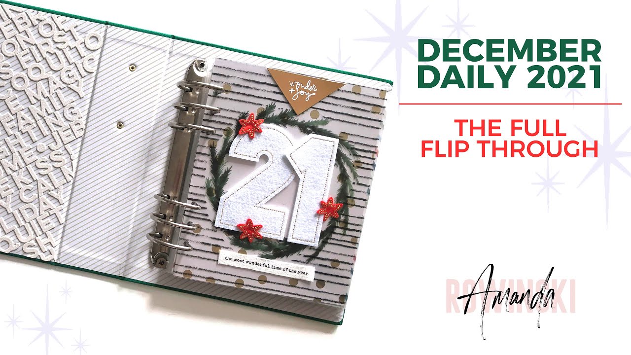 December Daily 2021 | FULL FLIP THROUGH | Amanda Rowinski