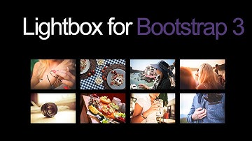 A simple lightbox gallery plugin for Bootstrap 3