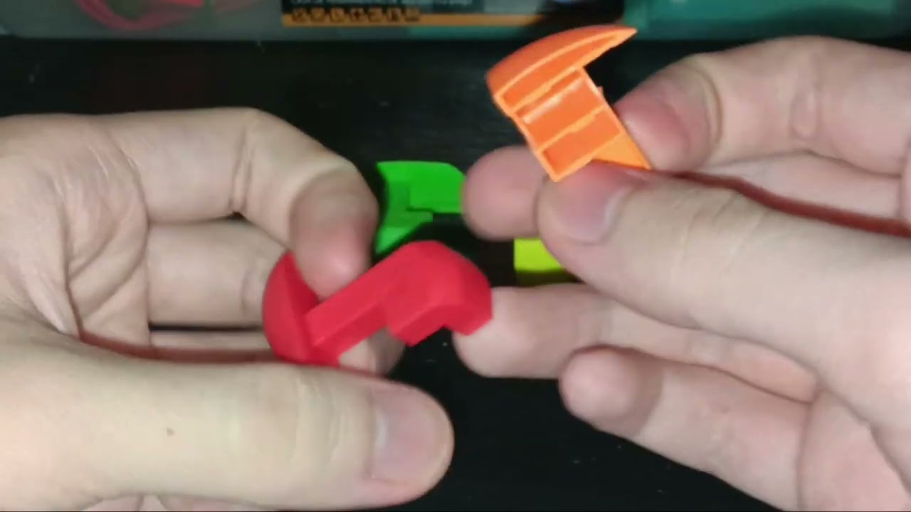 DAISO Keychain Heart Luban Lock Puzzle | Disassemble And Assemble