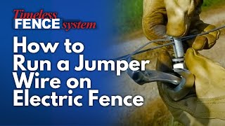 Timeless Tip   How to run a jumper wire on electric fence