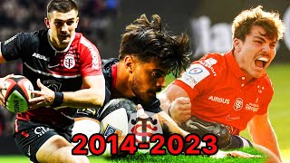 Every try Dupont, Ntamack and Ramos scored for Stade Toulousain (2014-2023)