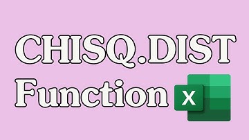 How to Use the CHISQ.DIST Function in Excel