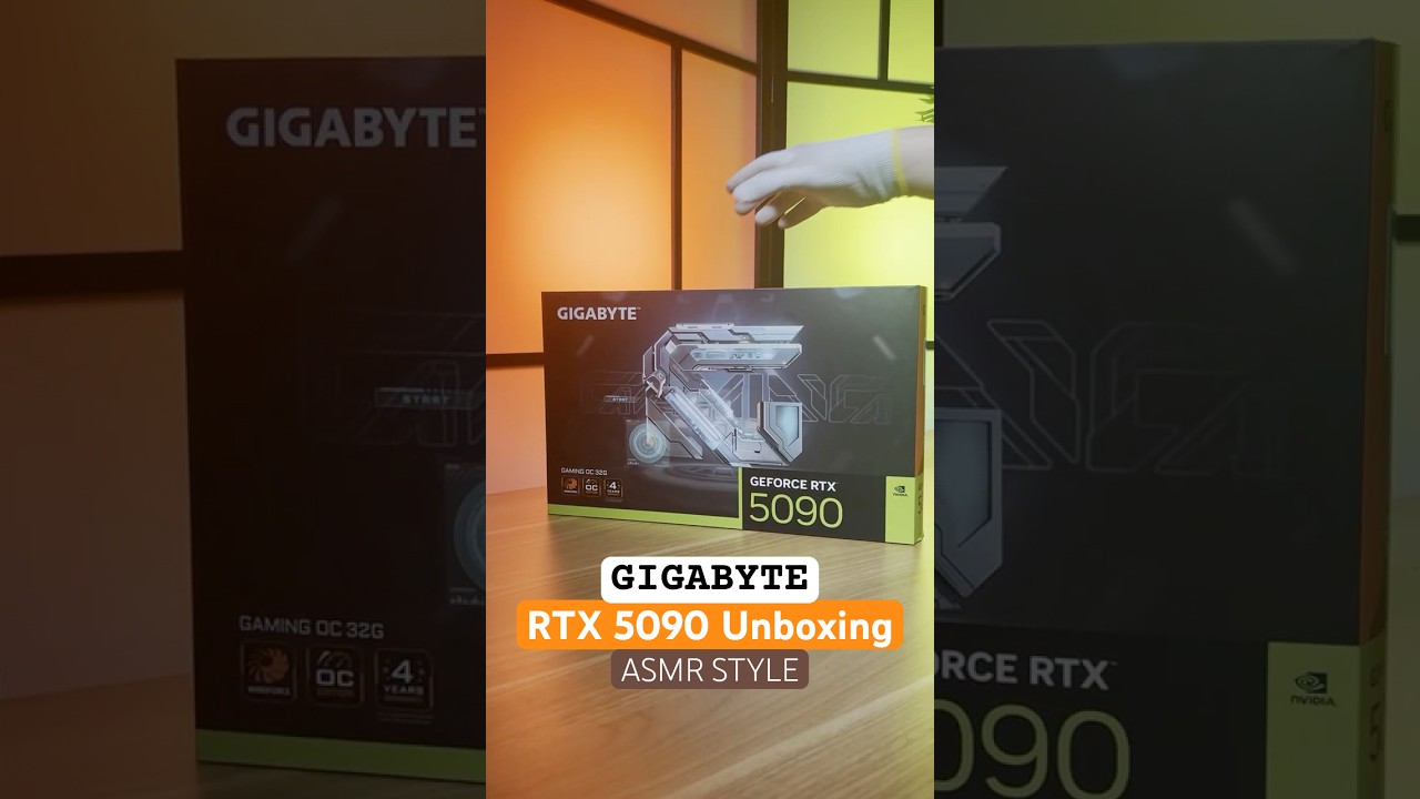 Unboxing an RTX 5090 OC GIGABYTE Edition