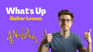 What's Up - 4 Non Blondes | Guitar Lesson | DADEAC# Tuning