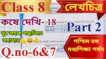 Class 8 math kose dekhi 18 page 182/class 8 math chapter 18 লেখচিত্র part 2 Q.no–6,7 @w.ktuition