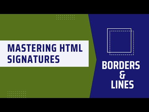 Working with borders & vertical lines in your email signature