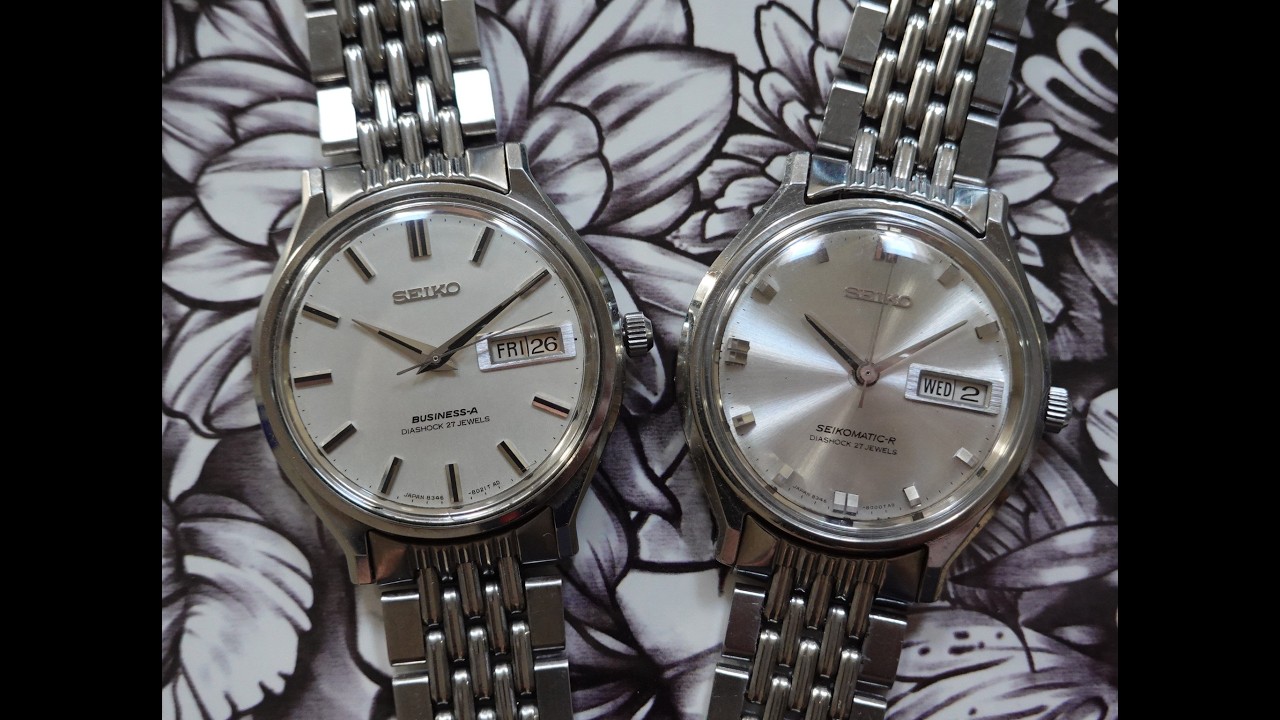 1966 Seiko Seikomatic R and Business A - same reference, different