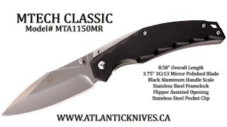 MTech Classic - Black Aluminum (MTA1150MR) 3Cr13