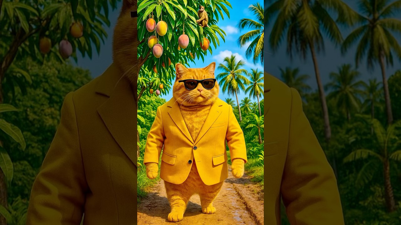 Evil Monkey VS Gentle Cat! | Funny Cartoon Clash 