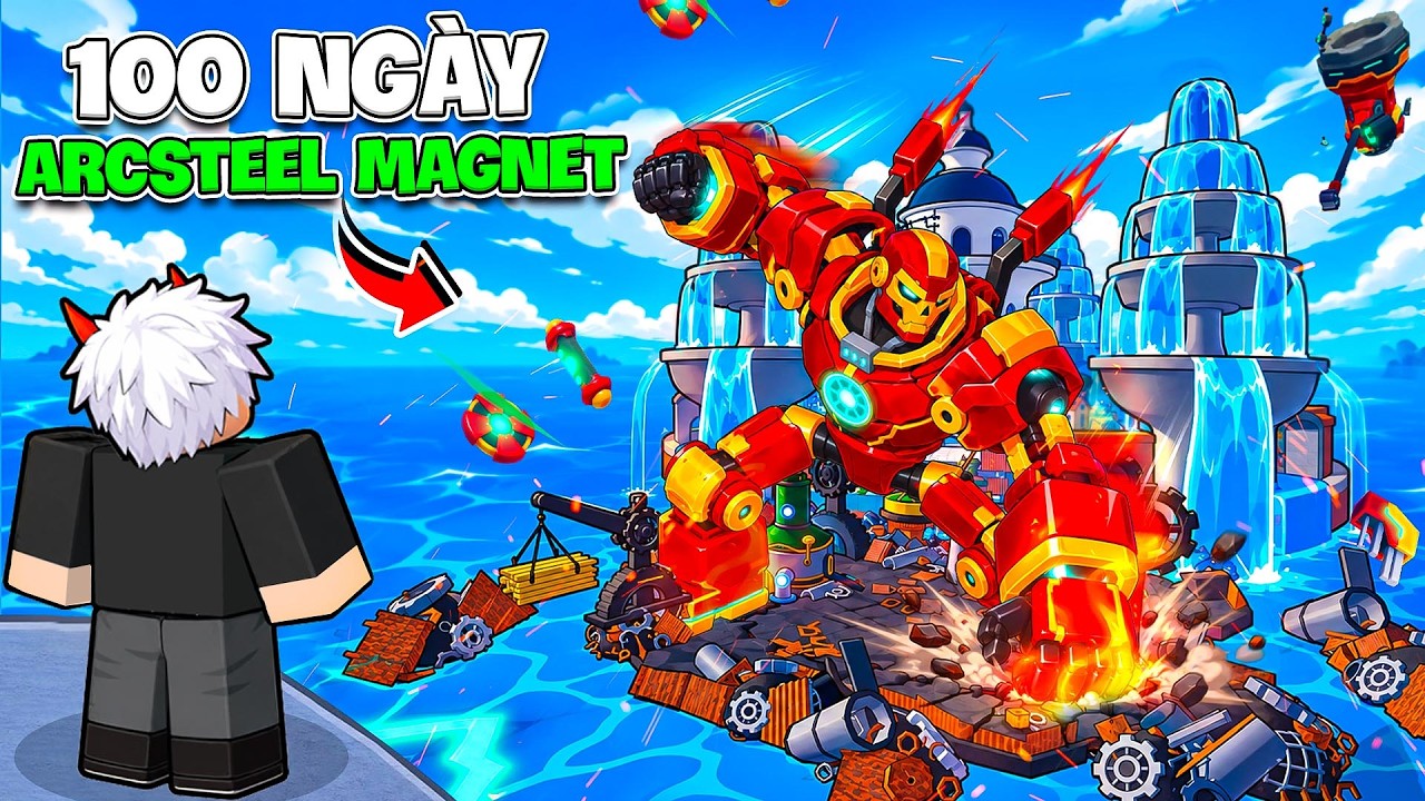 BI HUỲNH BẮT ĐẦU LẠI 100 NGÀY VỚI TRÁI MAGNET IRONMAN TRONG BLOX FRUIT