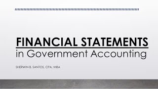 Financial Statements in Government Accounting | AFAR