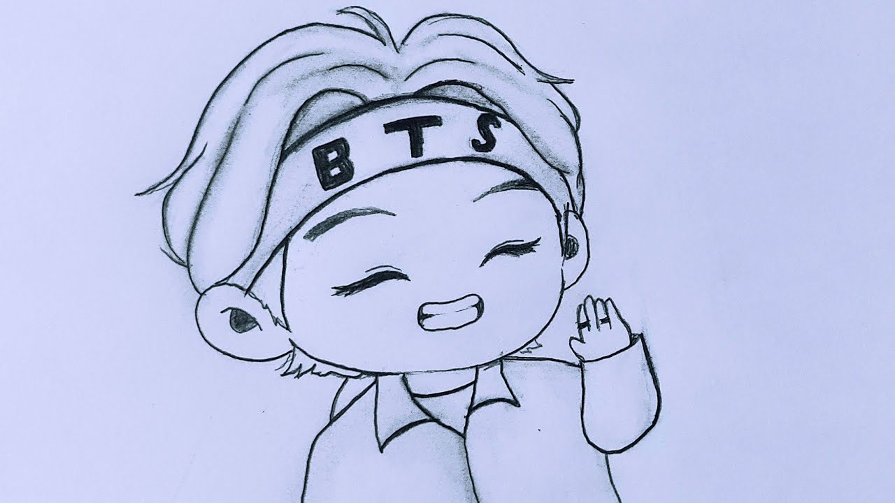 Tiny Tan kim taehyung drawing - BTS V drawing / Pencil sketch ...