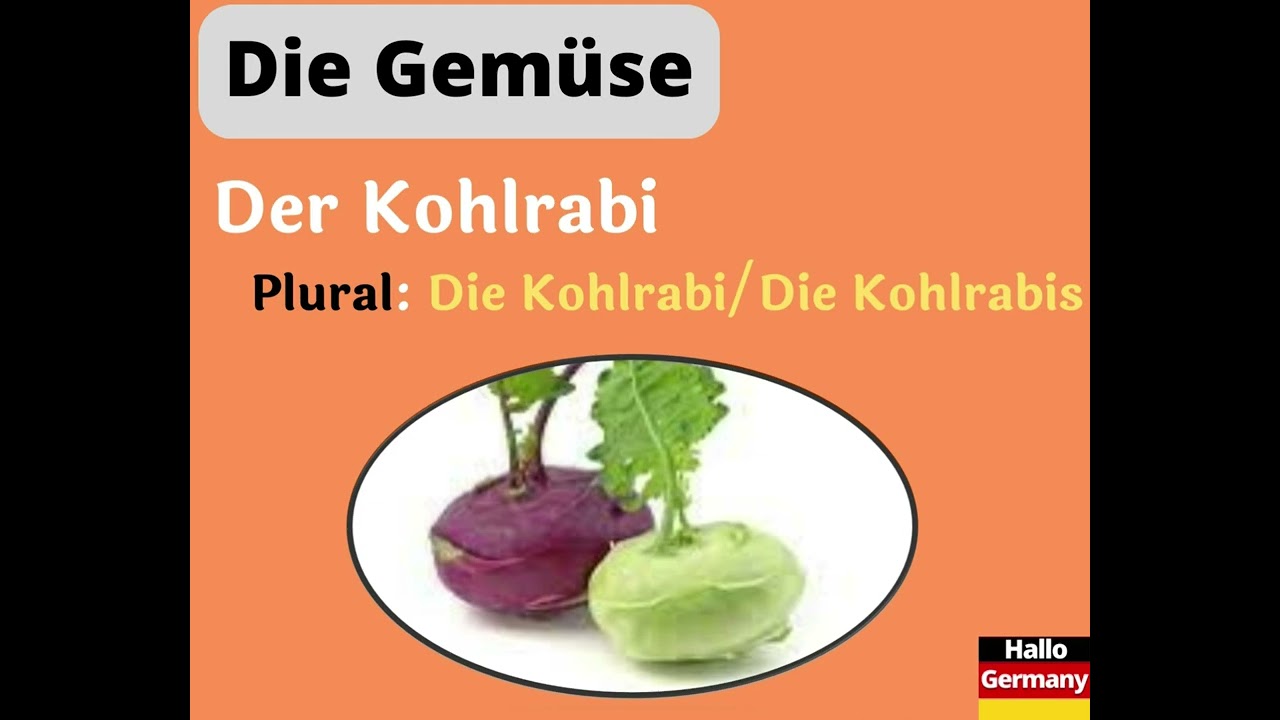 Deutsch Wortschatz: Gemüse/ vegetables in German / les légumes en allemand / الخضار باللغة الالمانية