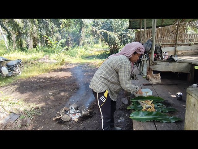 begini saja kami semua lahap makan dikebun||patin bakar sambal mentah kecap class=