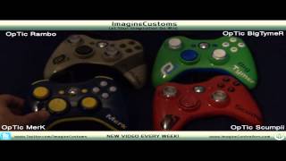 OpTic Rambo, OpTic Scumpii, OpTic MerK, OpTic BigTymeR CUSTOM MADE PRO CONTROLLERS