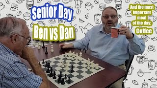 Thumbnail for Senior Day at our old Chess Club:  Ben vs Dan and Coffee
