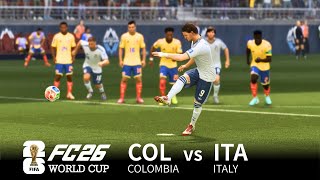 Colombia vs. Italy | EA FC 26 FIFA World Cup 2026 Quarter Finals