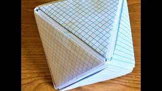 Make Platonic Solid Octahedron using Graphing Paper