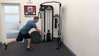 1 Leg DL with Contralateral 1 Arm Cable Row