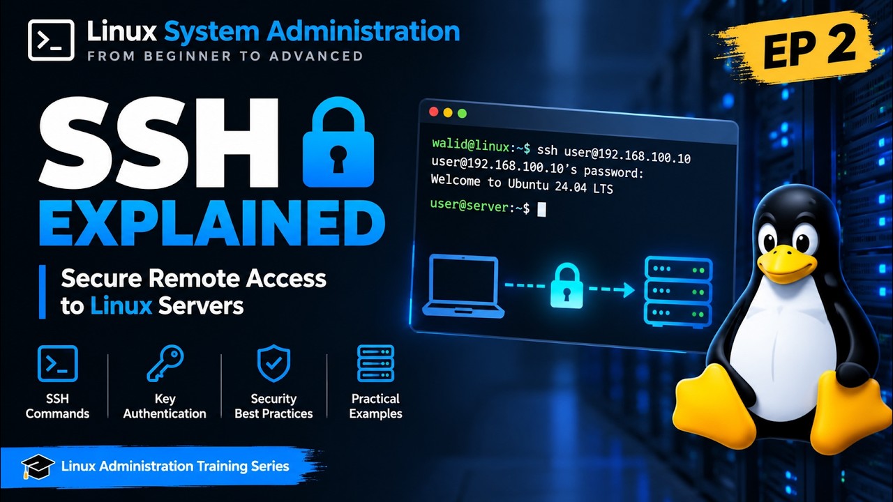 SSH Explained | Secure Remote Access to Linux Servers - YouTube