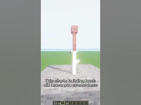 This building hack will leave you speechless... #shorts #minecraft #