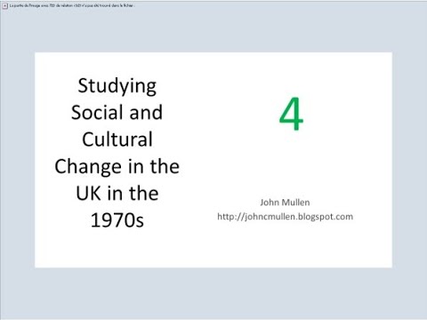 Chapter 4 Social and Cultural Changes in the UK in the 1970s