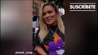 Karolg y Anuel aa en rueda de prensa antes del inicio de Culpablestour 2019 en Bogota , Colombia