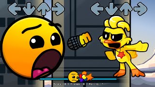 FNF Geometry Dash 2.3 VS Smiling Critters ALL PHASES Sings Ejected | Fire In The Hole