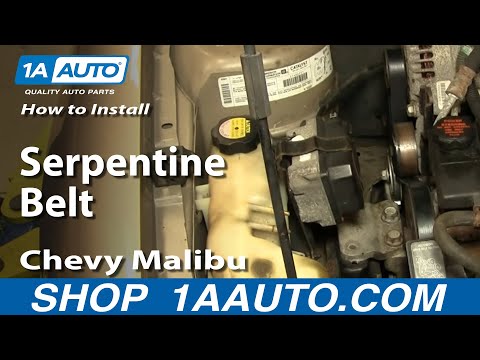 How To Install Replace Serpentine Belt 97-03 Chevy Malibu