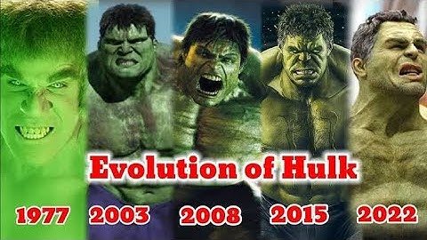 The Hulk Movie Evolution [1977 TO 2019] 4K UHD
