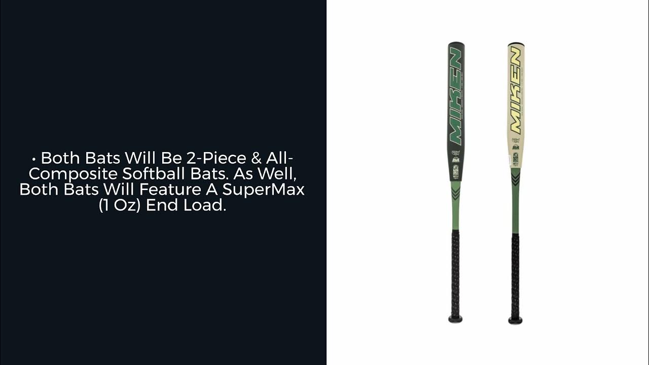 Review Miken DC41 Series USSSA Slow Pitch Softball Bats YouTube