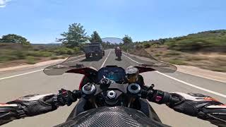 Ducati Panigale V4s and BMW S1000RR Screaming at 14,000 RPM!