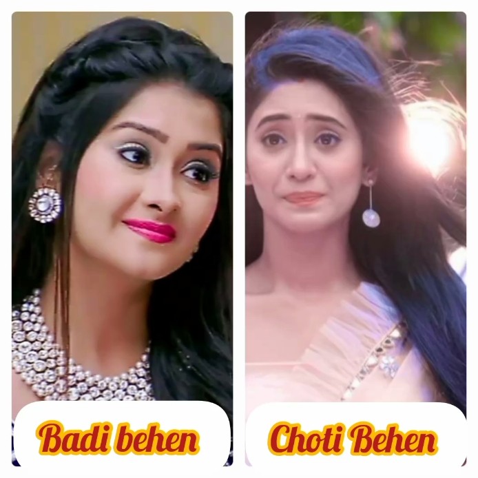 Badi Behen Vs Choti Behen in yrkkh😘😍🥰 #yrkkh #trending #yrkkh #naira #akshu #aarohi #ruhi #abhira