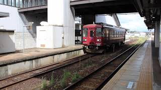 長良川鉄道 越美南線 ナガラ3形 ナガラ304 普通 美濃太田駅 発車