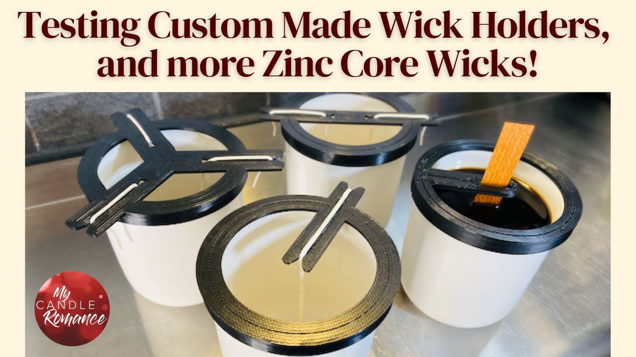 Zinc Core Wicks and Custom Made Wick Holders: Testing the