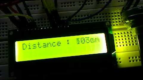 Arduino read distance from an ultrasonic range finder