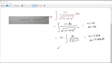 Integral by trigonometric substitution