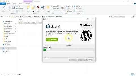 Install WordPress on Your PC Using Bitnami Software Package