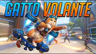 FINALMENTE IL GATTO VOLANTE! 😺 Gameplay JETPACK CAT su Overwatch 2 screenshot 2