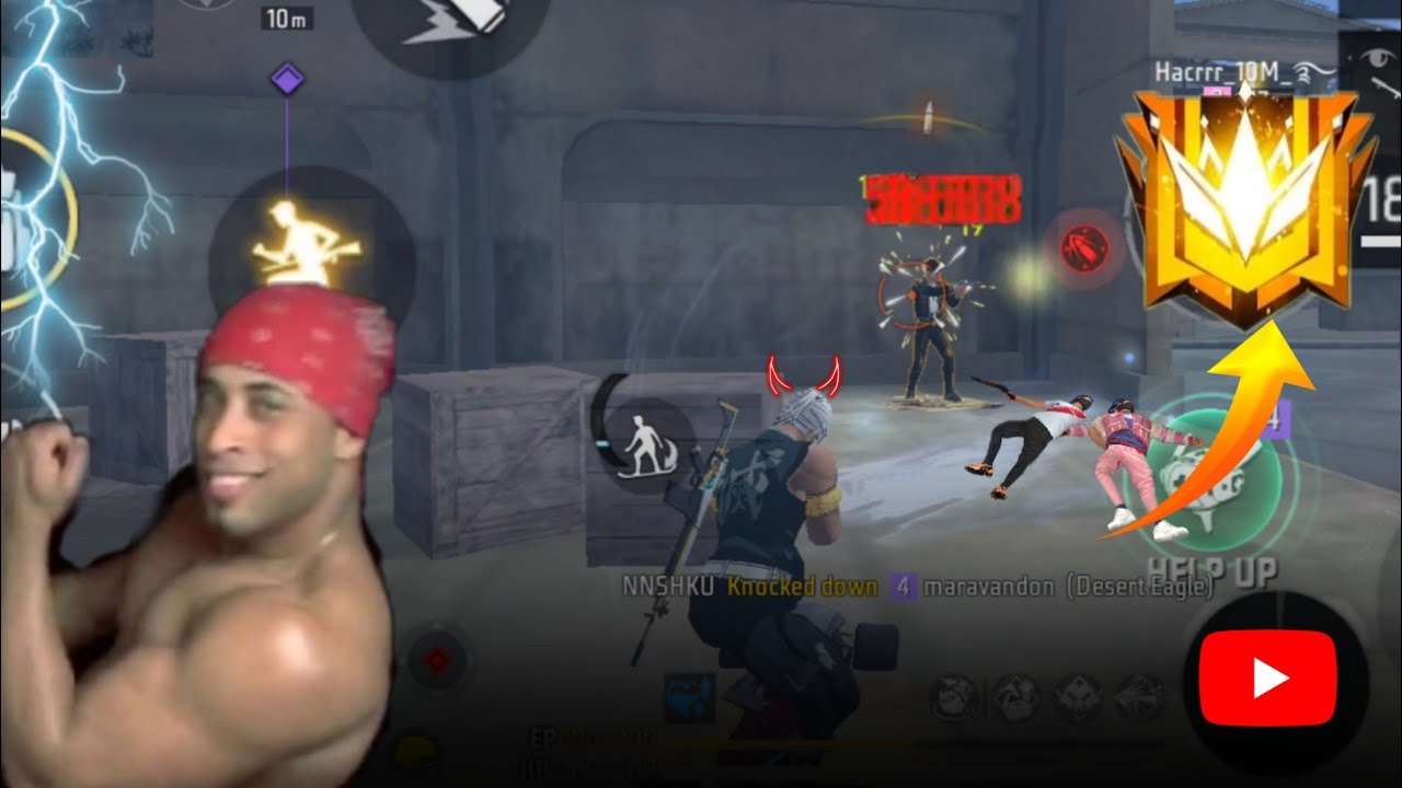 Insane Free Fire Gameplay 😈 | Clutch Moments | FF Ranked