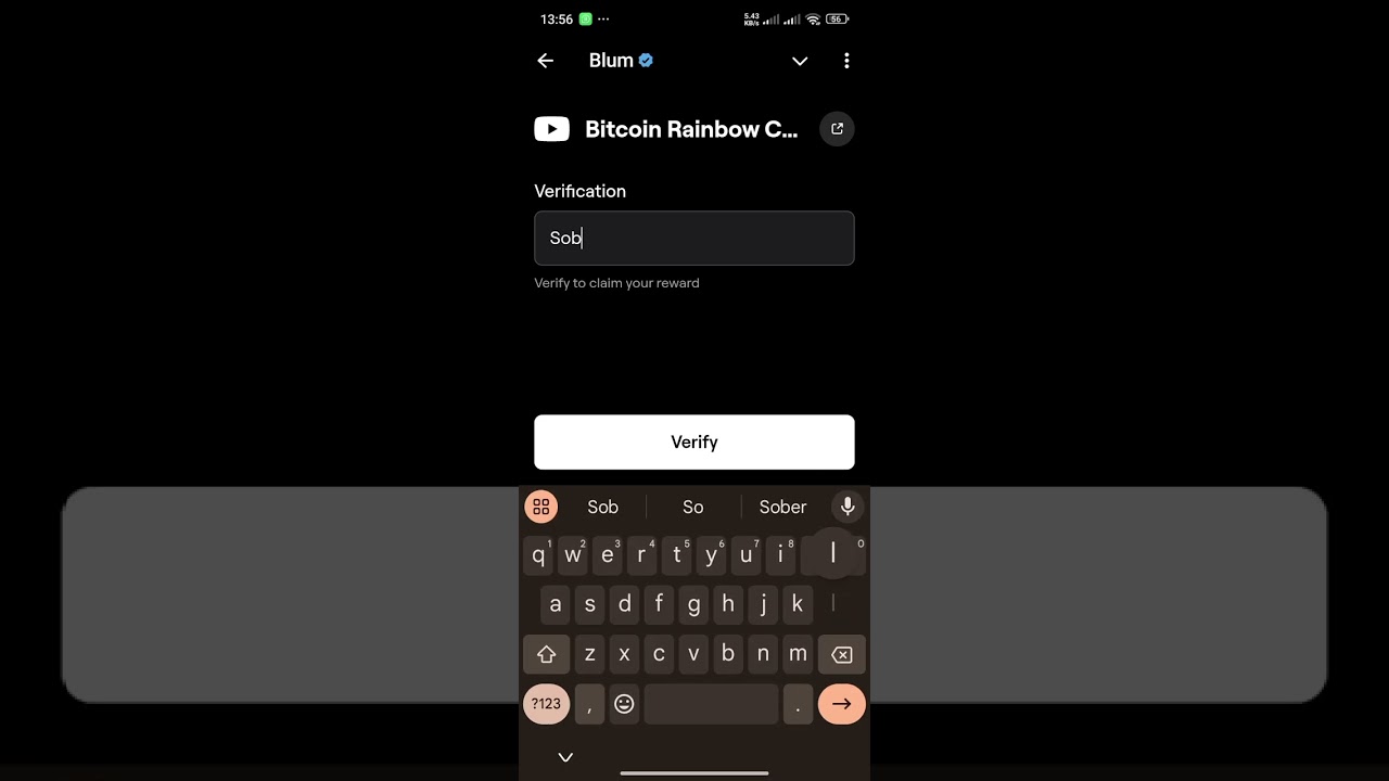 Blum YouTube keyword, Bitcoin Rainbow chart