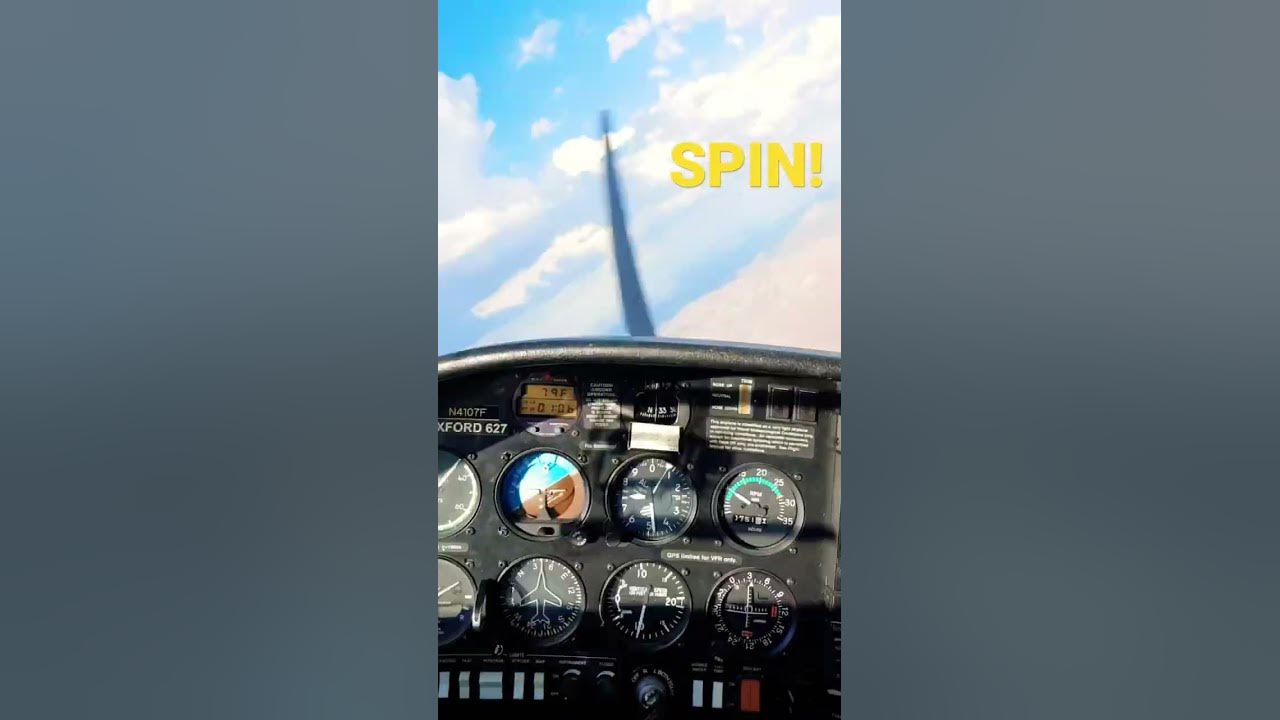 Recovering from an Aircraft Spin! Cockpit View YouTube