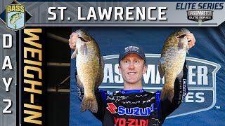 Weigh-in: Day 2 at St. Lawrence River (2022 Bassmaster Elite Series)