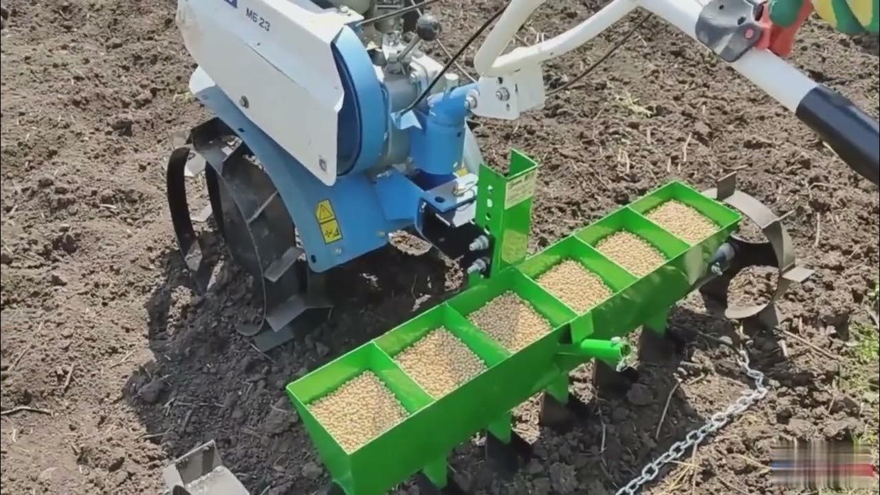 Сеялка универсальная СМ 6 для мотоблока - YouTube