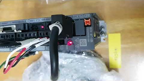 Testing JOG Mitsubishi Servo Drive MR-J4-40B 400W servo drive S/N : G2ZK05064