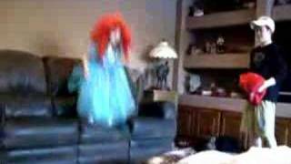 Part 2 Jumping off Couch lil Sister